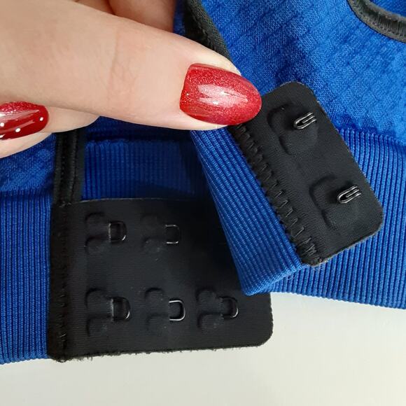 Lululemon Go Steady Seamless Sports Bra Racerback Blue Womens 4 Athletic Dance - Picture 3 of 6